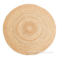 Alfombra de alfombra de área de fibra natural de círculo redondo